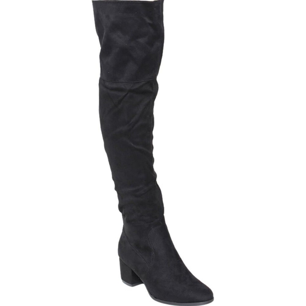 Nature Breeze Women's Linden-01 Over The Knee Mid High Block Heel Boots  SIZE8.5